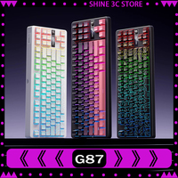 MCHOSE G87 Mechanical Keyboard Tri-mode Wireless Keyboard Knob 10000mAh Customized Gasket Hot Swap RGB E-sports Gaming Keyboard