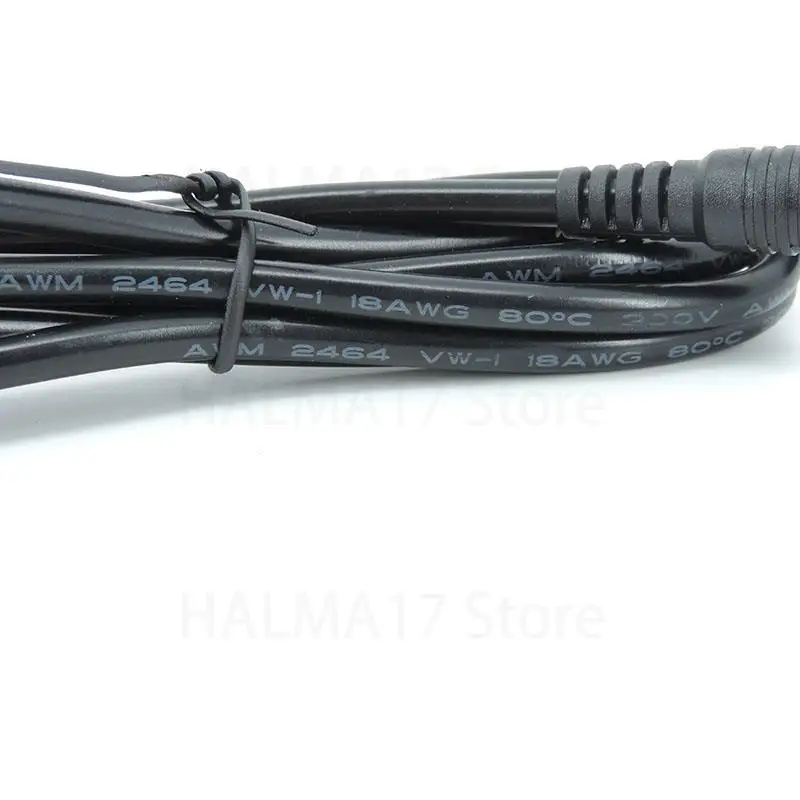 Dc Vrouwelijke Naar Mannelijke Stekker Verlengingsconnector 18awg Kabel 2.1Mm X 5.5Mm Voor 12V Stroomadapter Kabel Cctv Camera J17