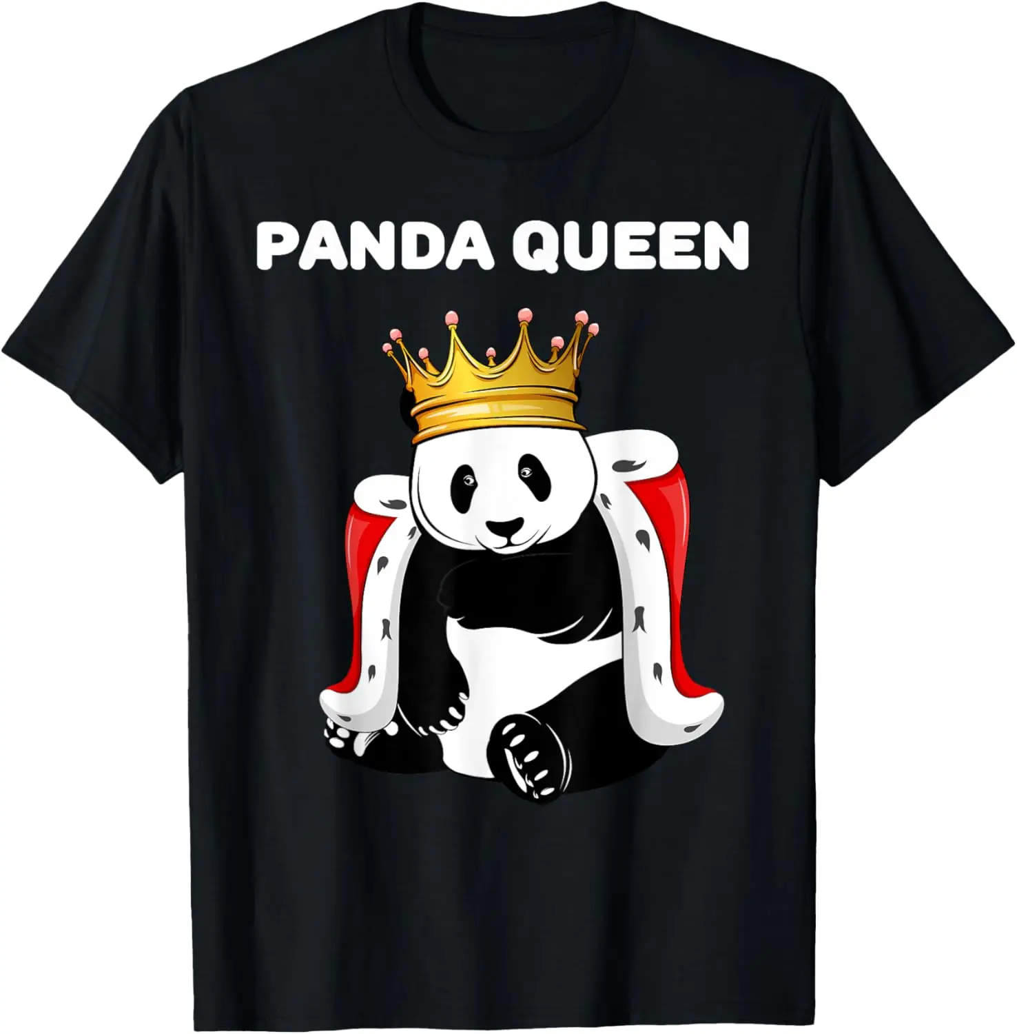 Rainha do Panda |   Camiseta Panda feminina |   Meninas panda camiseta unisex verão streetwear topos camisa engraçada camisas streetwear
