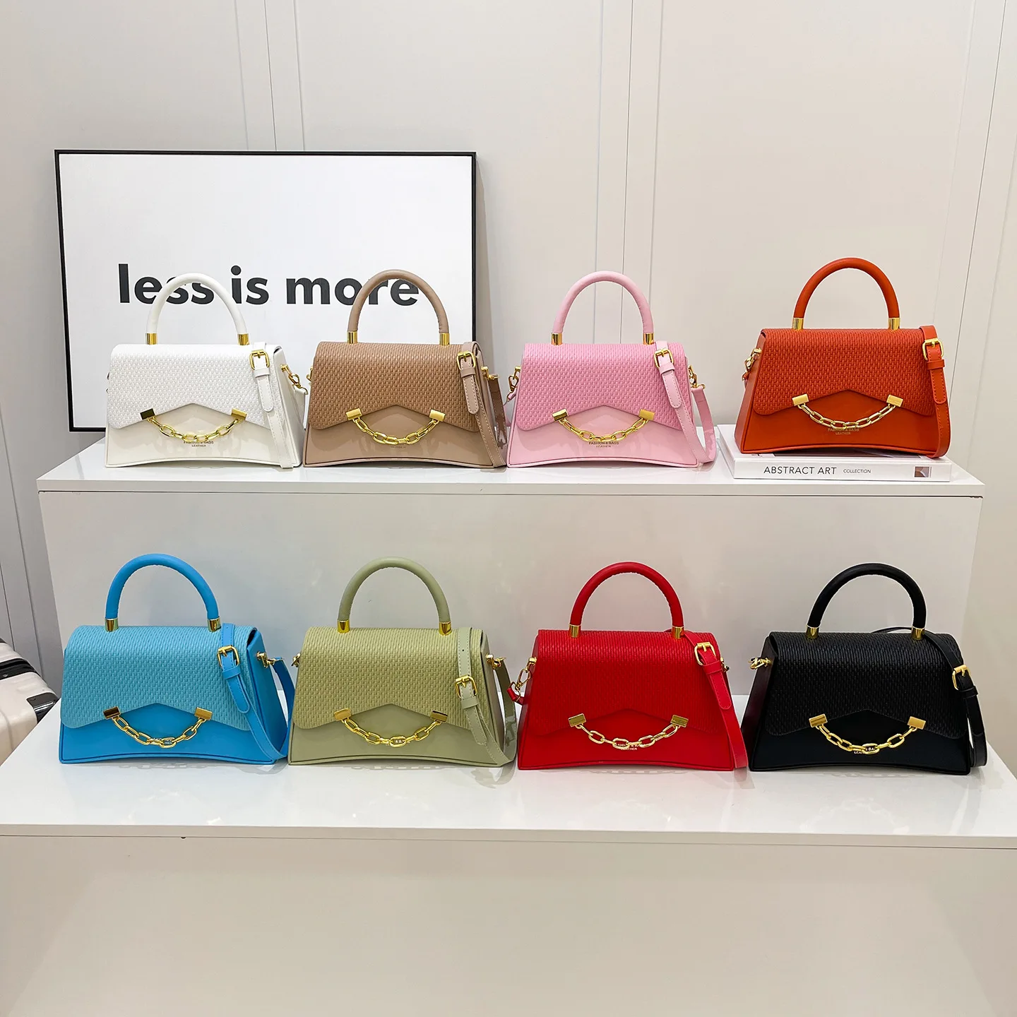 

Stylish Elegant Small Square Bag for Women - Versatile 3-Way Carry, Trendy Multi-Color Shoulder/Crossbody/Handbag