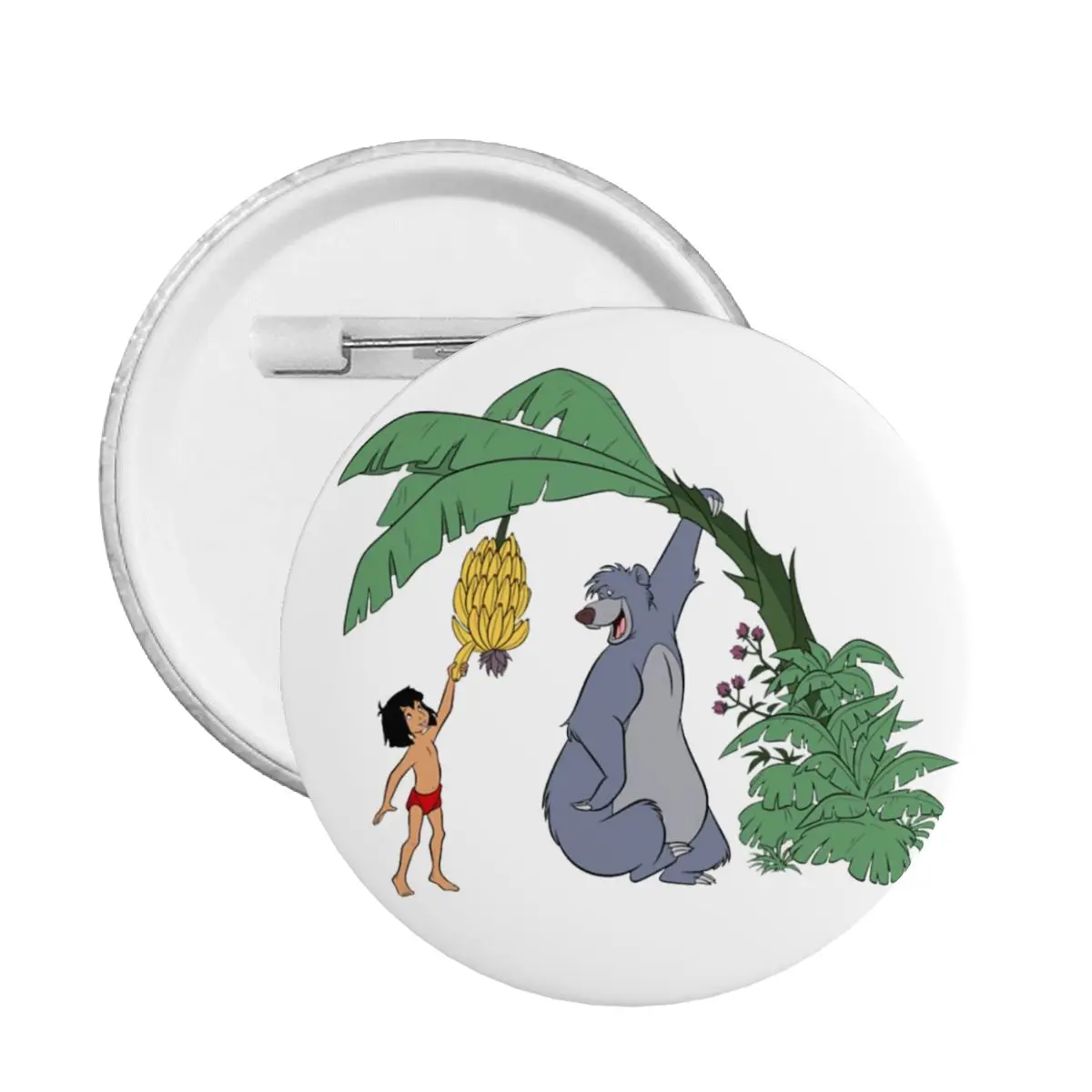 Personalizado el libro de la selva Baloo Pin insignia sombreros Pinback botones broches regalo de novia