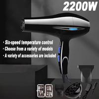 Hair Dryer Professional 1200W/2200W Gear Strong Power Blow Hair Dryer For Hairdressing Barber Salon Tool Hair Dryer Fan