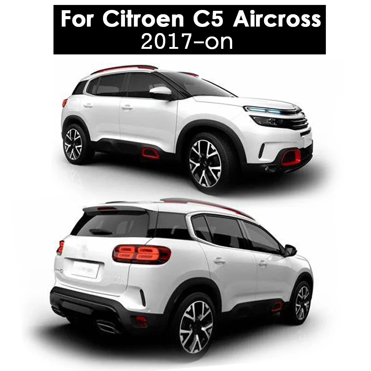 Set Mudflaps For Citroen C5 Aircross 2017 -on Mud Flaps Mudguards Front Rear Flap Baffle Muddy Splash Guards 2018 2019 2020