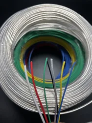 10m Teflon silver plated wire high temperature resistance 20 18 17 15 11-6AWG teflon high temperature wire ground induction coil