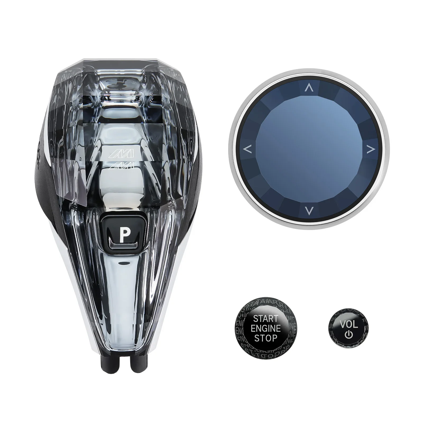 4-teiliges Set Kristall-Schalthebel für BMW G20 G21 IX3 G08 X3 G01 X6 G06 X7 G07 X5 G05 Automatik-Kristallschaltknauf – Detail 7