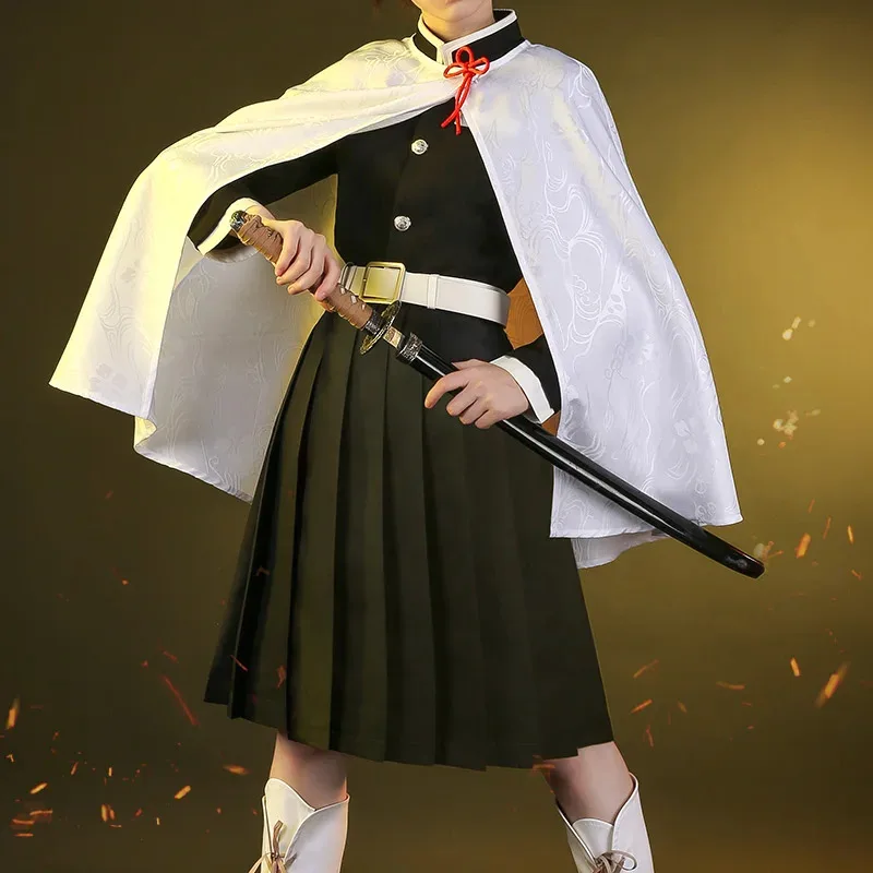 

Hot Demon Slayer Anime Tsuyuri Kanawo Cosplay Costume for Women Adult Kisatsutai Uniform Wig A;2,C'4,H.