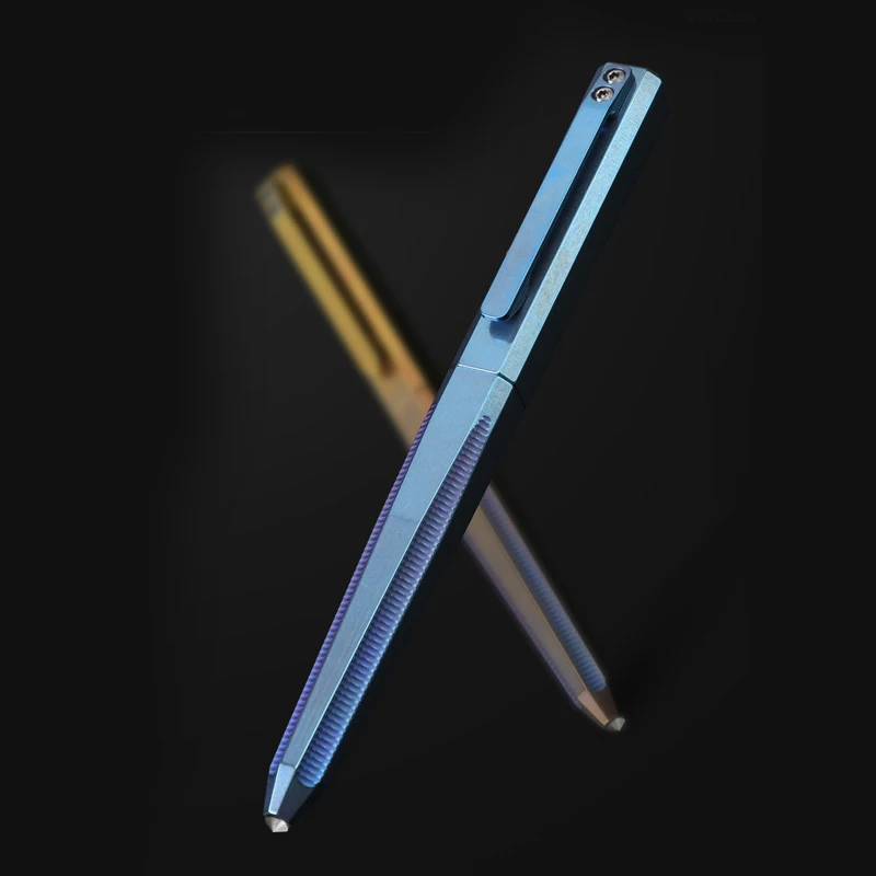 سبائك التيتانيوم Tc4 القلم التكتيكي، التخييم في الهواء الطلق الدفاع عن النفس، كسر نافذة الهروب أداة، قلم توقيع الأعمال Edc، A1096 #1