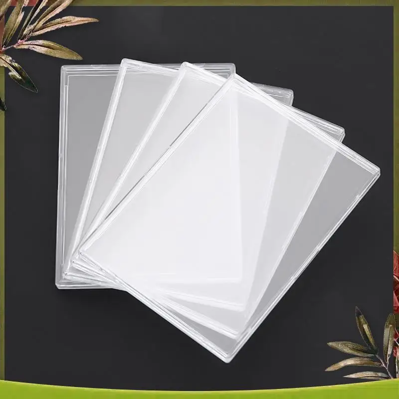 

New-20Pieces Cards Sleeves Hard Plastic Card Protector Clear Card Trading Card Holder Transparent