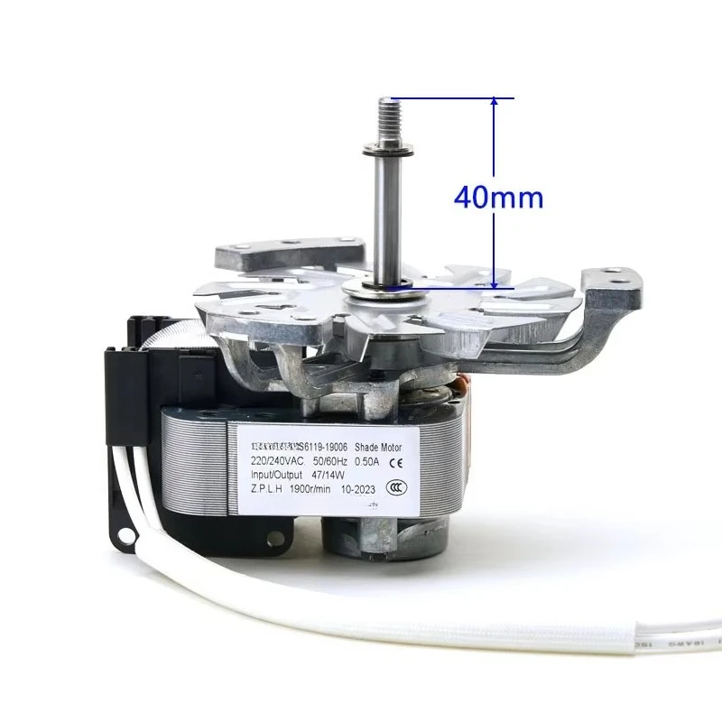 ZS6119-19006 Hot Air Circulation Fan Motor, for Disinfection Cabinet, Oven & Drying Equipment, Fit Yuxin