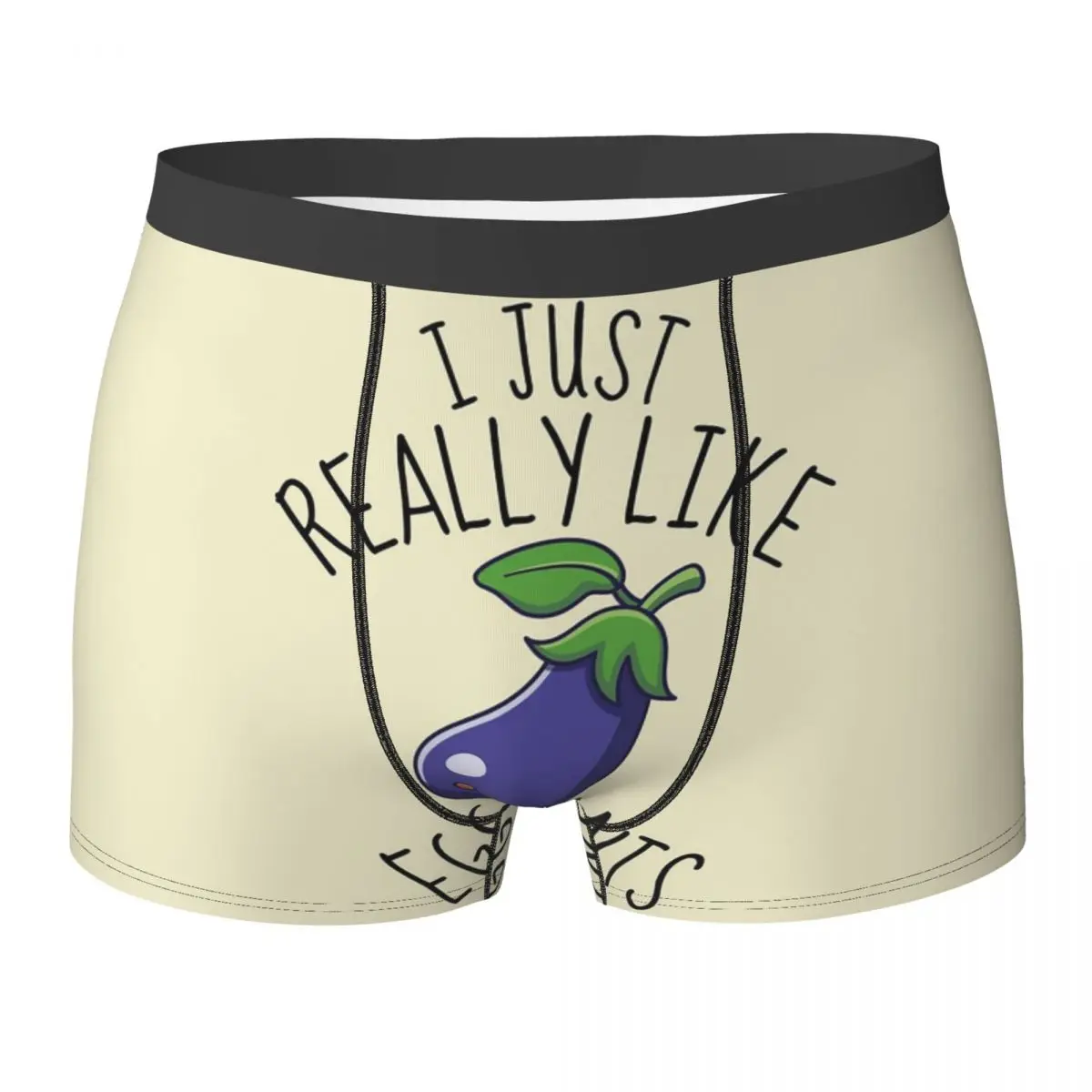 

Трусы-боксеры, шорты, трусы с баклажанами и овощами, мужское мягкое нижнее белье для мужчин, подарки бойфренду