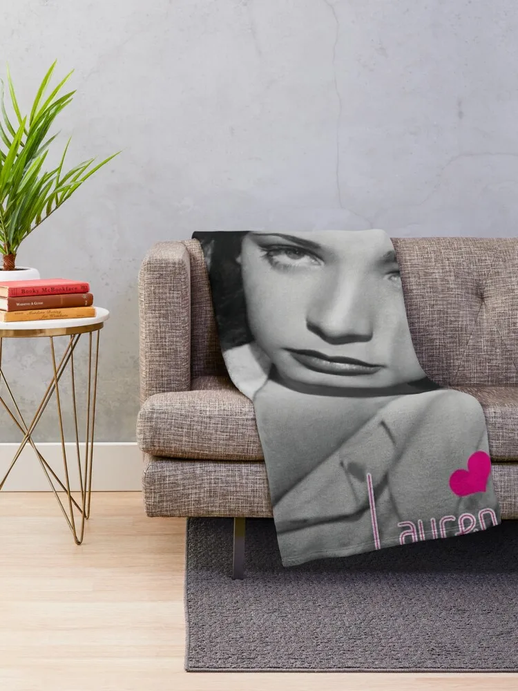 Lauren Bacall Throw Blanket Retro Blankets Summer Blanket Blanket For Sofa Soft Blanket