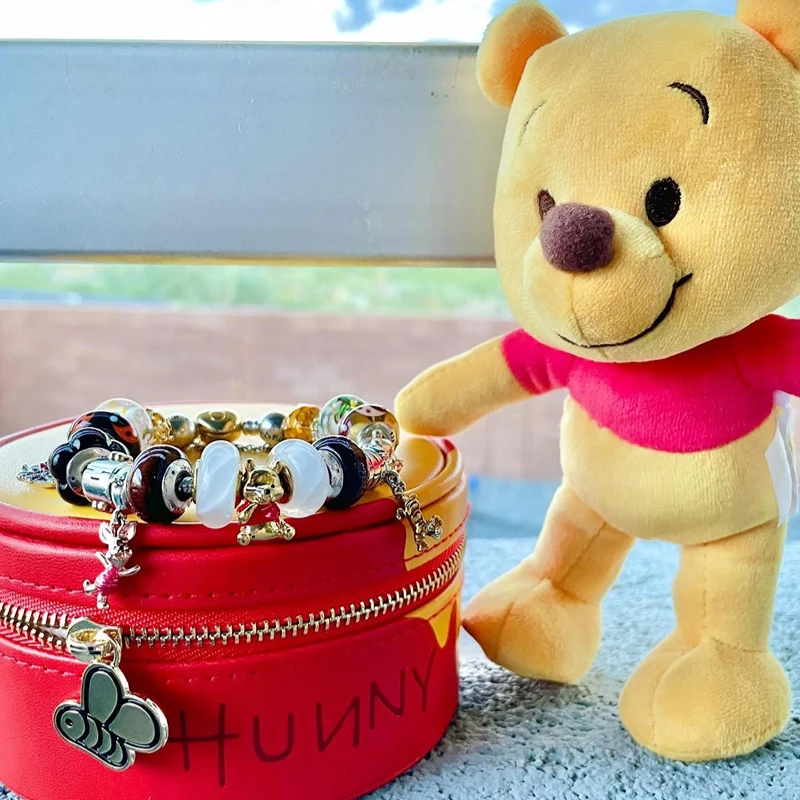 Baru 925 perak murni Mickey Minnie Vinnie Charm of ley 925 rantai manik-manik cocok gelang asli DIY liontin perhiasan wanita