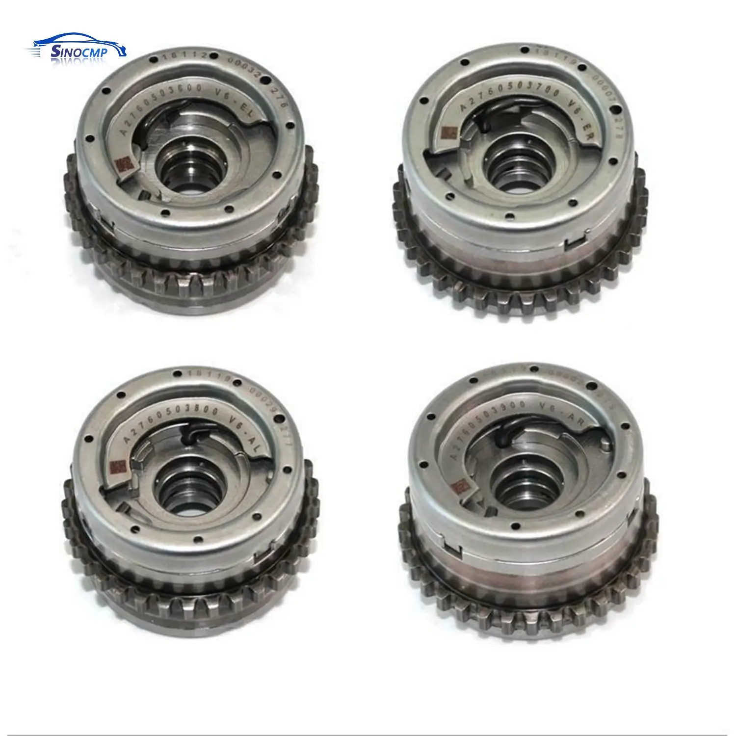 

4 PCS Intake & Exhaust L+R Camshaft Adjusters Fits For 2014-2017 Mercedes-Benz W222 W166 M276 C43 AMG A2760501947 A2760503100