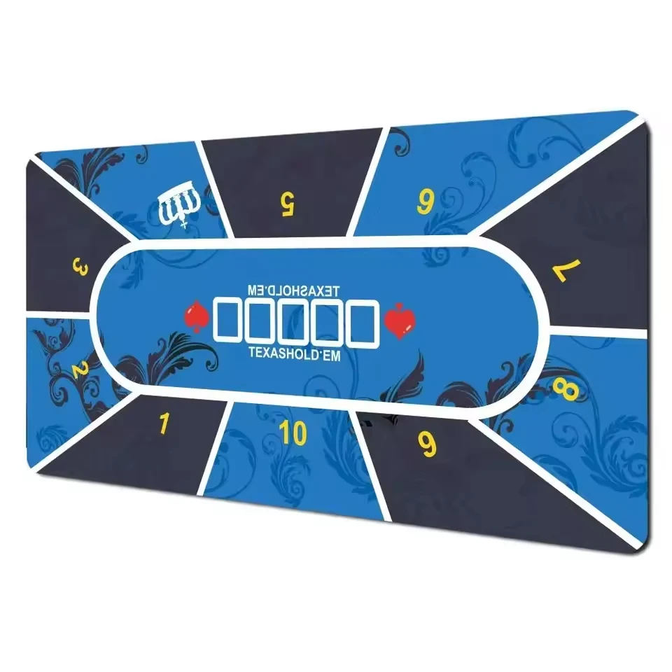 سجادة البوكر من جلد البولي يوريثان مقاس XXL من تكساس هولدم |   تصميم فني كبير مقاوم للماء ومضاد للانزلاق لتخطيط ألعاب الطاولة للوحة المفاتيح المكتبية