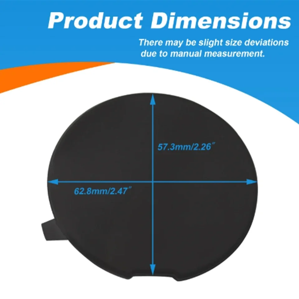 Cubierta de gancho de remolque para parachoques delantero de coche, tapa de ojo para Ford Explorer 2011 2012 2013 2014 2015 BB5Z17A900A BB5Z17A900APTM, tapa de transporte de remolque