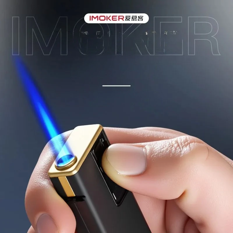 Portable Metal Butane Lighter Windproof Jet Flame for Home & Outdoor Survival Lighter， Convenience Store Cigarette Ignition Tool