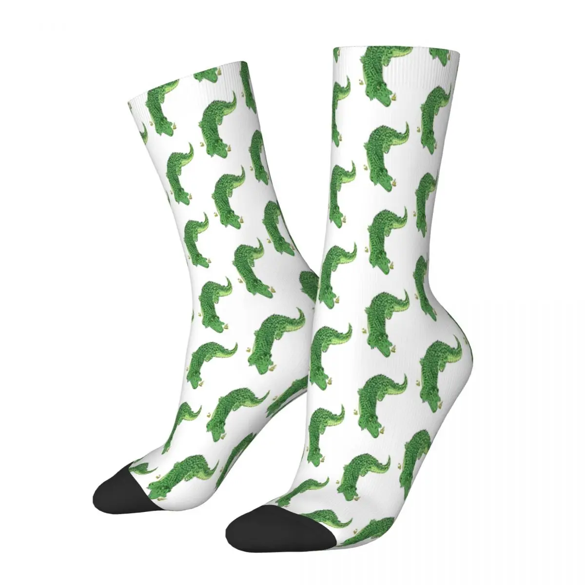 Agile Crocodile Flat Crocodile Socks Male Mens Women Winter Stockings Harajuku