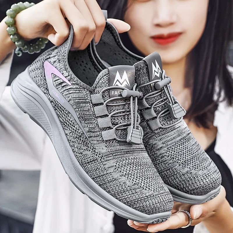 

Summer new women's mesh shoes, anti slip and breathable sports shoes, women's casual walking shoes
