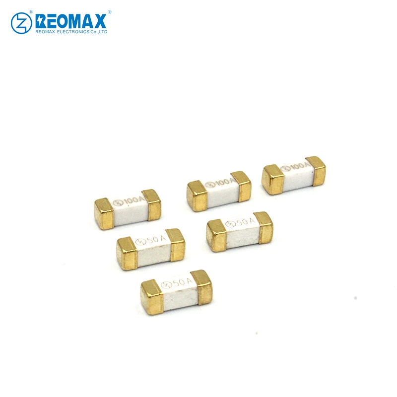 SMD Fuse Ceramics R1245F 1250F Fast-Acting 12.5x4.5x4.5mm Patch Certified High Voltage Golden 1A 2A 3A 4A 5A 6A 6.3A 7A 8A