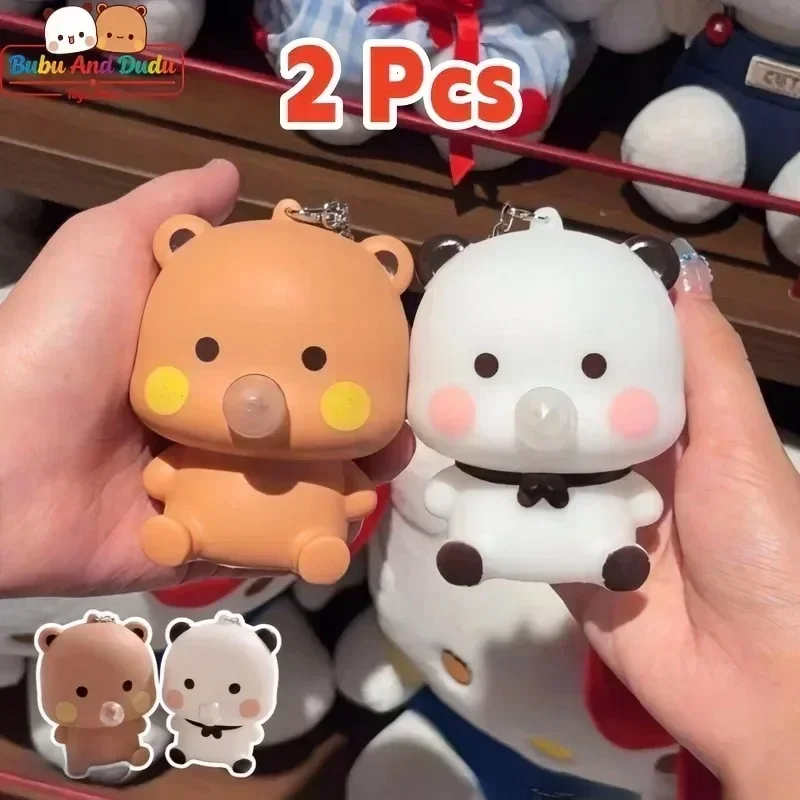 2026 Bubu Dudu Blowing Bubbles Series Fidget Toys Funny Trendy Cute Panda Decompression Squeeze Toy For Anxiety Reli