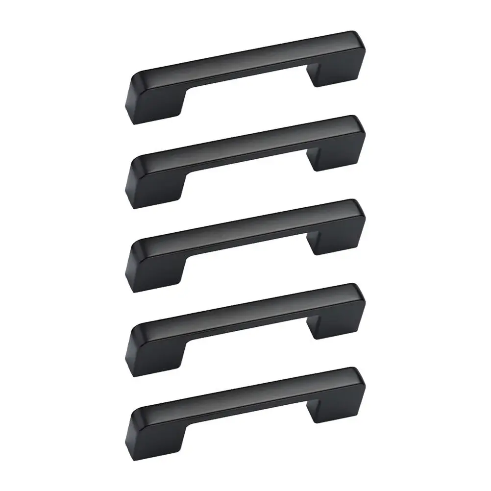 5Pcs Eco Friendly Aluminum Alloy Cabinet Pull Handles Comfort Grip Modern Style for Drawer Wardrobe Closet Home Decor