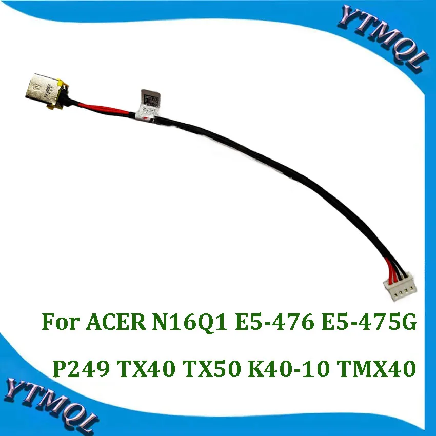 Conector de Alimentación CC para Laptop ACER N16Q1 E5-476 E5-475G P249 TX40 TX50 K40-10 TMX40, Repuesto