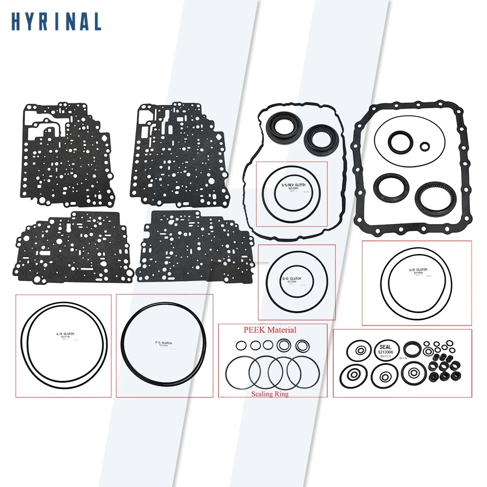 A6LF1 A6LF2 A6LF3 Transmission Seal Gasket Overhaul Rebuild Kit Repair Kit for Hyundai Grandeur Tucson ix Santa fe Kia