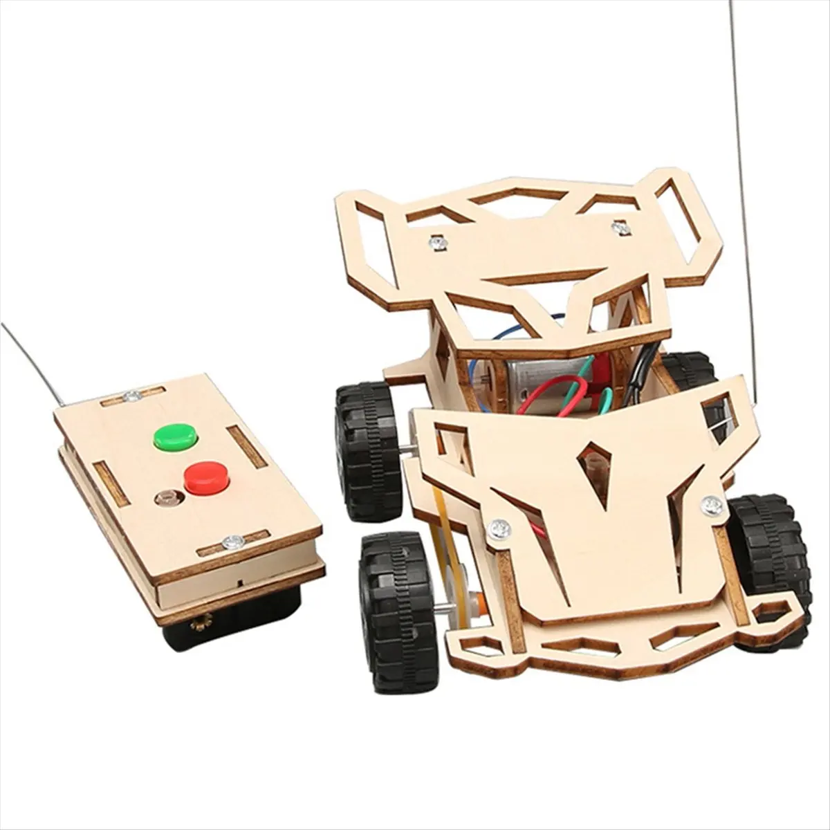 B21B DIY Remote Control Four Wheel Drive Racing Elementary School Students Educational Fun Material Package