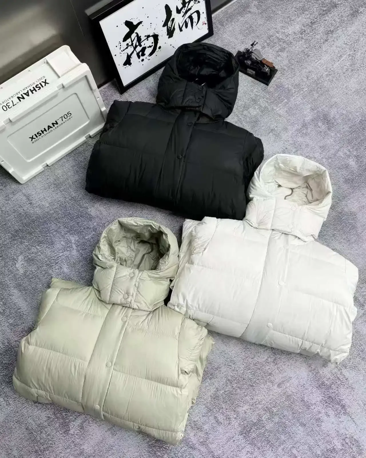 Lemon Wunder Puff Thicken Warm White Duck Down Hoodie Overcoat Women Winter Oversized Solid Jacket Ladies Waterproof Snowwear