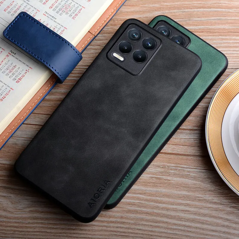 Leather Case For Realme 8 Pro 8i funda smooth feel durable phone cover for realme 8 case coque