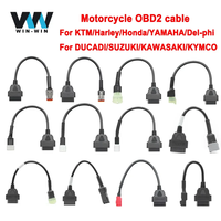 For KTM OBD 2 Extension cable OBD2 Connector Motorcycle Motobike For YAMAHA For HONDA Moto For SUZUKI For Ducati For Kawasaki