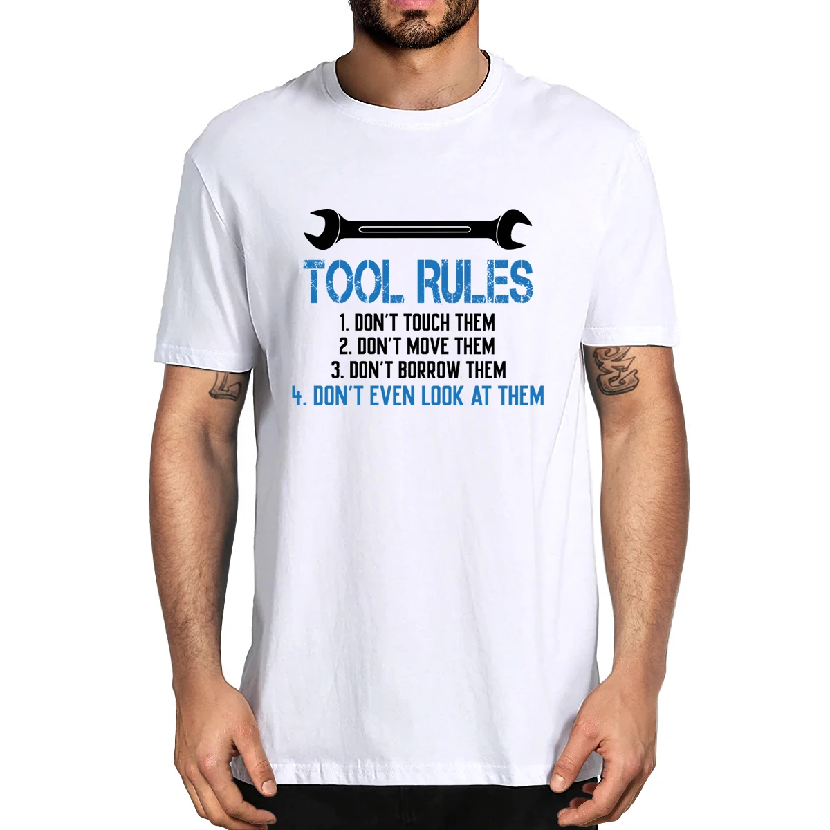 Unisex 100% Cotton Funny Mechanic Tool Rules Auto Repair Car Mechanic Handyman Men's Novelty T-Shirt Casual Harajuku Soft Tee