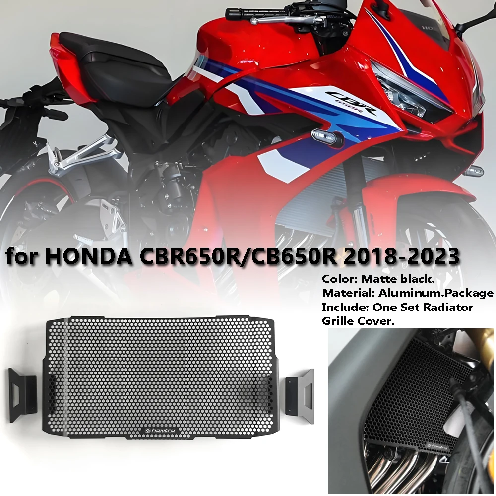 

for Honda CBR650R CB650R 2018-2023 Honeycomb water tank mesh motorcycle radiator core shield grille cover protection