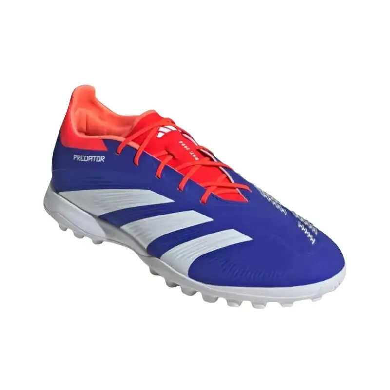 Adidas PREDATOR ELITE Versatile Snug Slip-Resistant Anti-Friction Practice Men's Soccer Shoes Blue IF6372