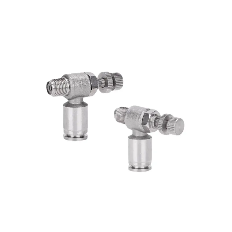 

304 Pneumatic fitting SL6-M5 1/8"-6mm Throttle valve pressure reduce control regulating SL10-02 SL6-01 SL8-01 SL6-02
