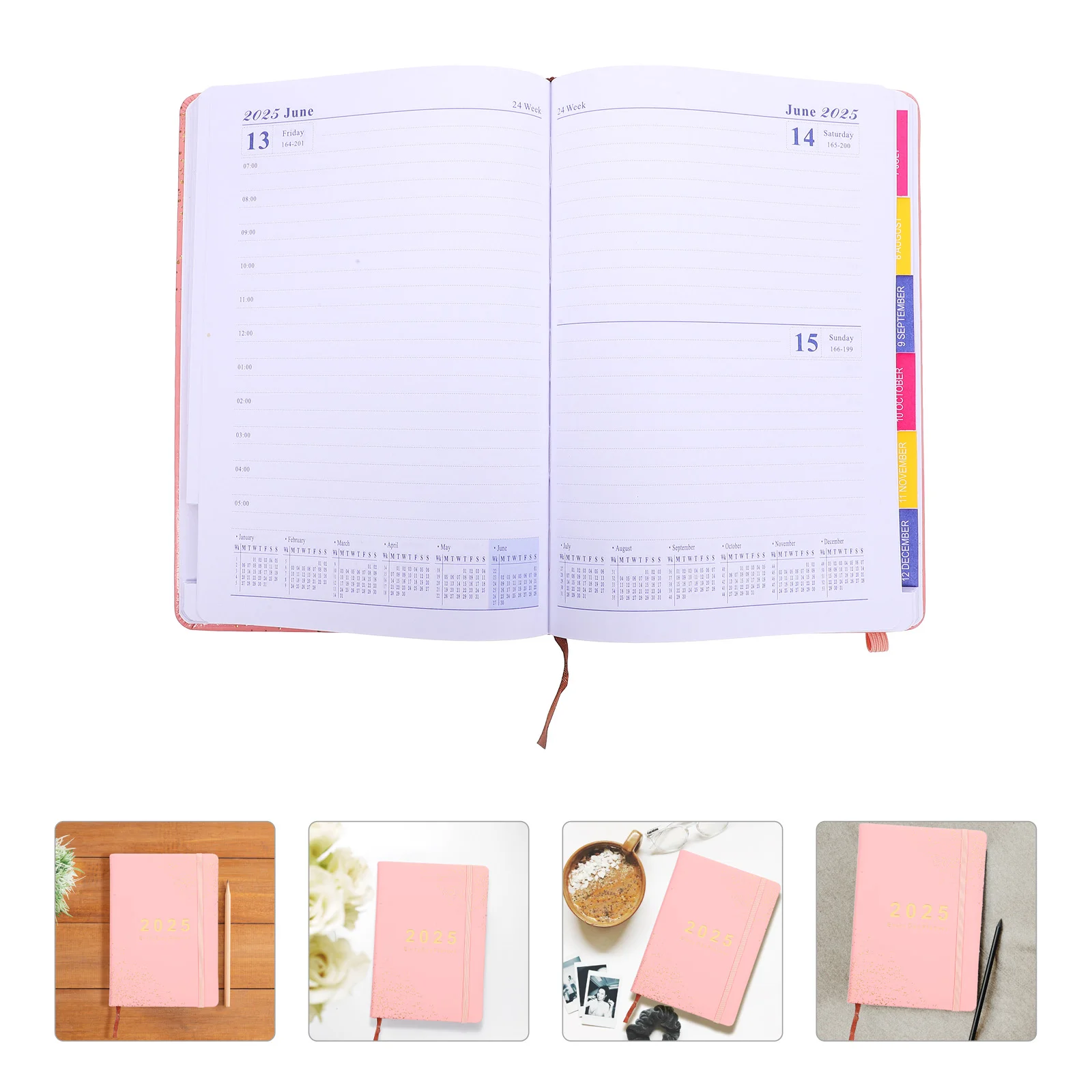 Agenda Planner 2025 Schedule Book Office Accessory Student Calendar The Notebook