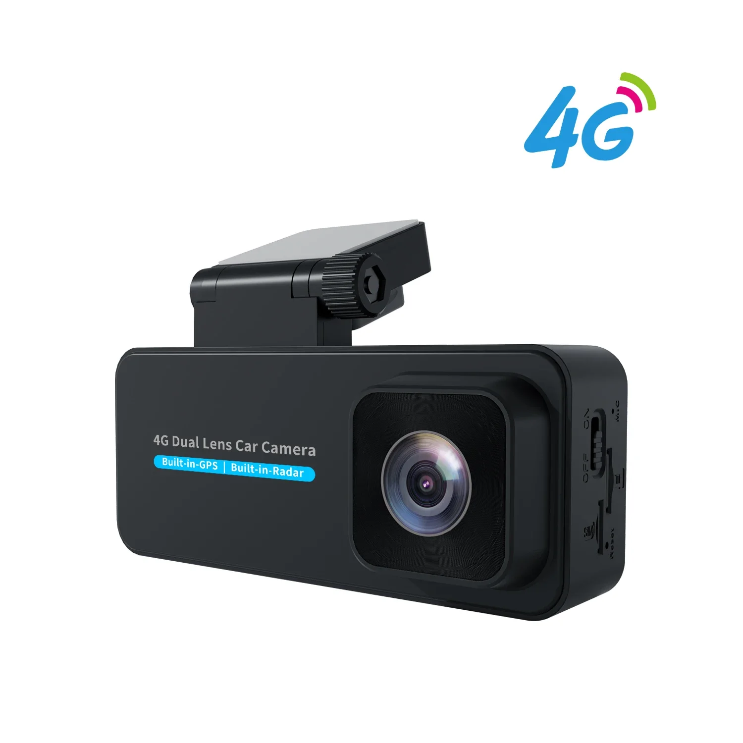 4G Lte Car Security Camera 3MP Dual Lens Car DVR Dash Cam Black Box Camera Vehicle Camera Built-in GPS / Radar