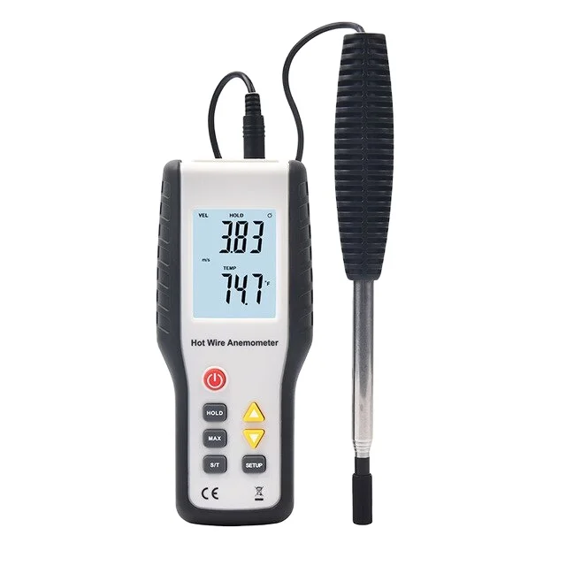 

in Stock HT-9829 Portable Hot Wire Anemometer Digital Wind Vane Speed Meter Measuring Instruments