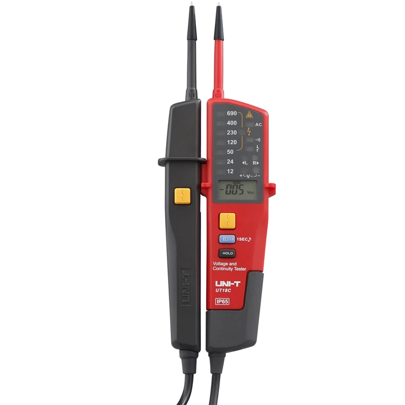 UNI-T UT18C UT18D Waterproof Voltage Tester 690V Continuity Test RCD Testing, Phase Rotation AC DC LDE Lighting IP65