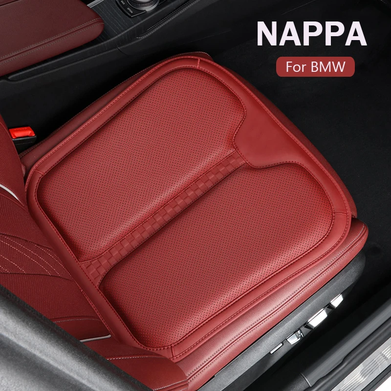 

Модная Подушка NAPPA для автомобильного сиденья, защитный чехол для сиденья из мягкой кожи с эффектом памяти для BMW 1 3 5 серии x1 x2 x3, аксессуары