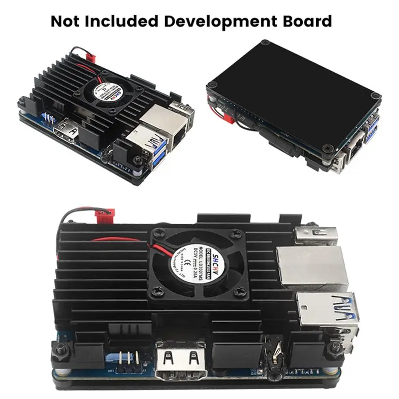 A64I For 3 Aluminum Case with Cooling Fan Development Board Protection Cooling Shell Passive Cooling Enclosure