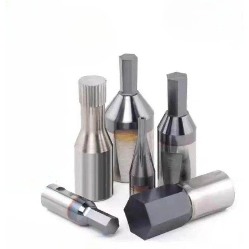 HSS-CO rotary Hexagon socket punch CNC rotary broach Punch Bit Punching Tool Holder Rotated Blanking Cutter Coating