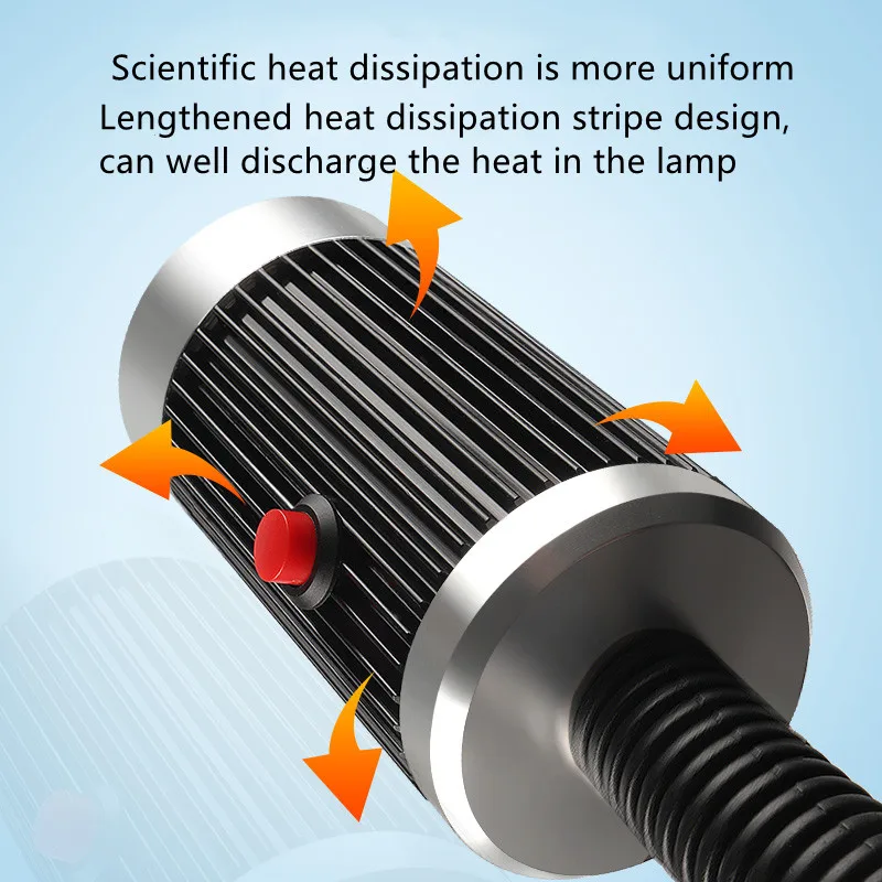 LED Machine Work Lamp 24V/220V 9W LED Adjustable Gooseneck 50/80cm/100cm/120cm For Industrial Machine CNC Milling Machine Light