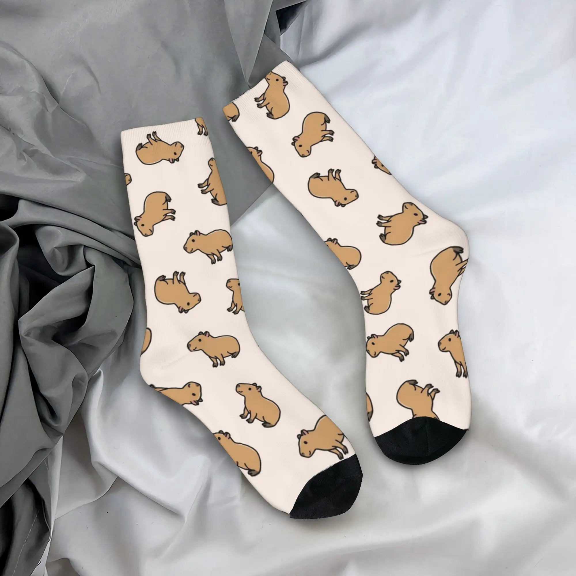 

Capybara Socks Men Women Polyester Fashion Socks Novelty Spring Summer Autumn Winter Middle Tube Socks Gift