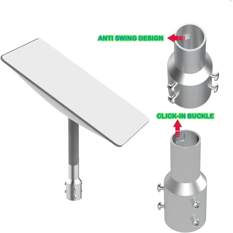 2.0inch Pipe Adapter Joint Socket for Satellite Masts, Secure Dish Installation Drop shipping