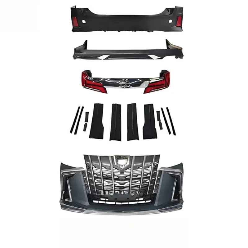 

Suitable for Toyota Alphard 2015-2023 modification , front rear body kit including headlights and taillights