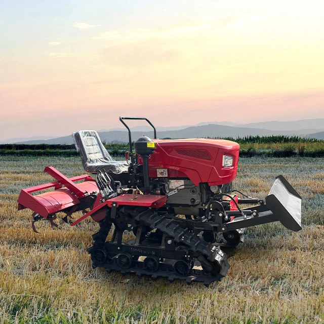 جديد ركوب الزاحف آلة زراعة صغيرة 25 حصان مزارع دوارة صغيرة للجلوس للبساتين الزراعية ركوب المزارع الدوارة