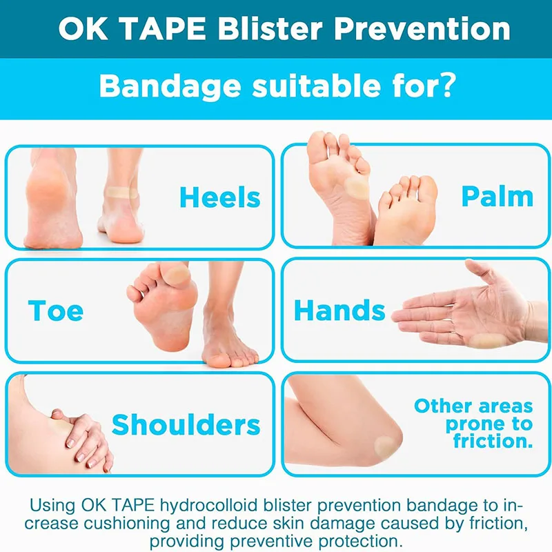 

OKTAPE, 20 пар стельок, накладки на пятки для спортивной обуви, противоизносные подушечки для ног, подушка, вставка, стелька, защита пятки, наклейка на заднюю часть