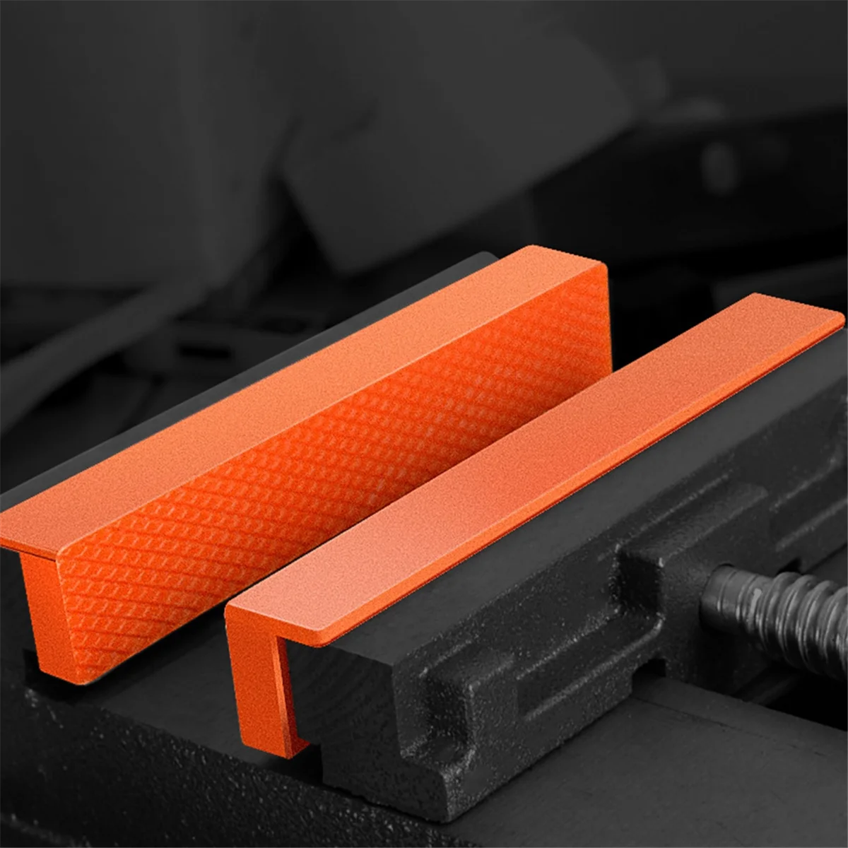 6 Inch Vise Jaw Pad Magnetic Cover Multi-Purpose Protector for Metal Bench Vise Machine Tool Twill