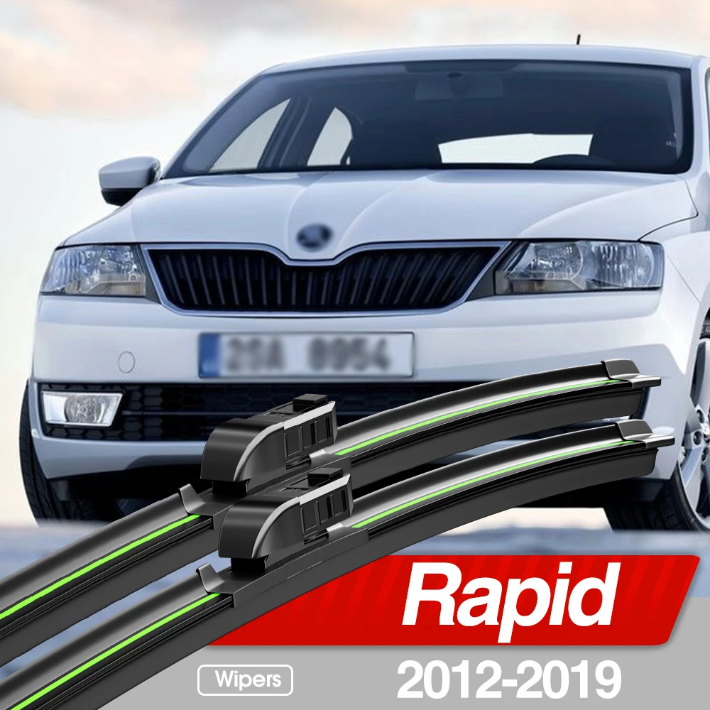 Do Skoda Rapid NH1 NH2 NH3 2012-2019 Pióra wycieraczek przedniej szyby 2szt Akcesoria do szyb przednich 2013 2014 2016 2017 2018